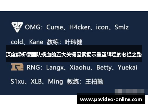 深度解析德国队换血的五大关键因素揭示重塑辉煌的必经之路 深度解析德国队换血的五大关键因素揭示重塑辉煌的必经之路
